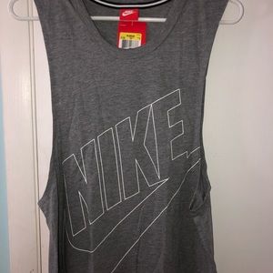 Gray Nike tank top